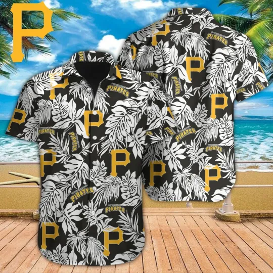 Discover Pittsburgh Team Piratess Hawaiian Shirt, Button Down Full Size S-5XL