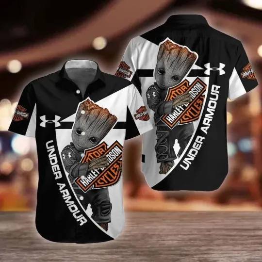 Discover Harley Motor Racing Davidson Casual Button Down Shirt Unisex Adults