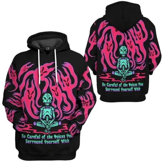 Discover 3D Voices Custom Hoodie for Men