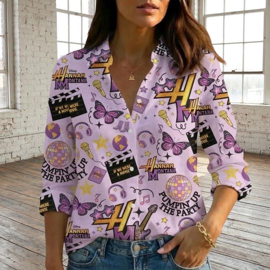 Discover Hannah Montana 20Th Anniversary Blouse Shirt, Disney Hannah Montana Women Shirt, Disney Channel Pop Star Shirt