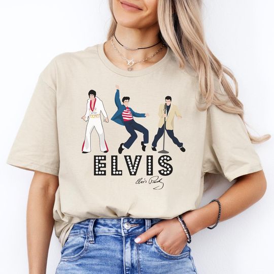 Discover Elvis Presley Tee - Vintage Concert Style, Multiple Colors