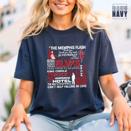 Discover Elvis Presley Shirt, Elvis Presley Retro T-shirt, Gift for Fans Elvis Presley, King of Rock and Roll Shirt, Elvis Presley Lovers Tee