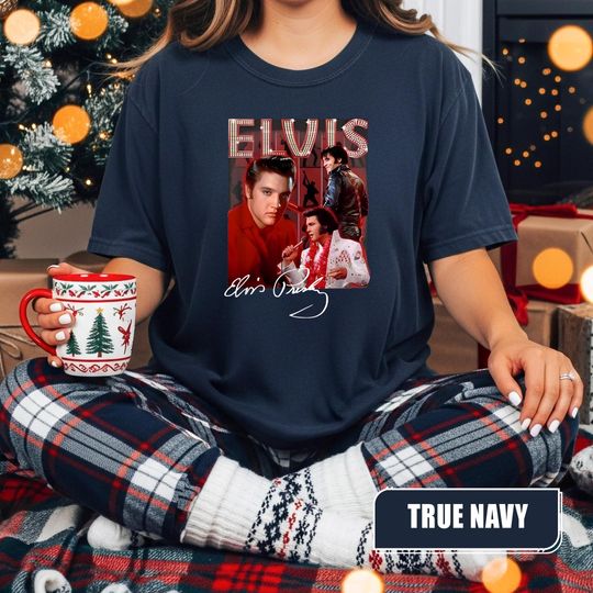 Discover Comfort Colors Elvis 90s Vintage Shirt, King Of Rock T-Shirt, Elvis Presley Tee, Music Rock And Roll Gift For Fan Lover, Elvis Presley Gift