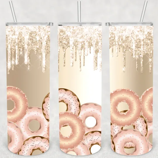 Discover Donut Tumbler  20oz Insulated Tumbler with Lid and Straw