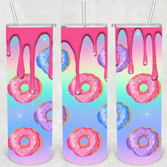 Discover Donut Tumbler - 20oz Insulated Tumbler with Lid and Straw