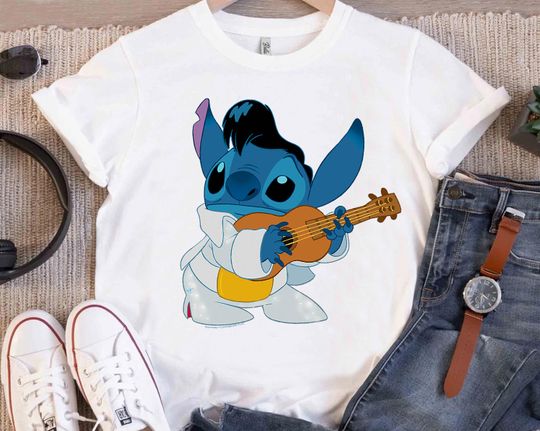 Discover Disney Lilo & Stitch Iconic Stitch Ready To Play Logo Shirt, Disney Lilo and Stitch Tee