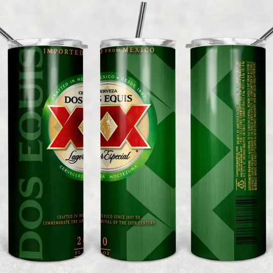 Discover DOS EQUIS 20oz Insulated Tumbler with Lid and Straw