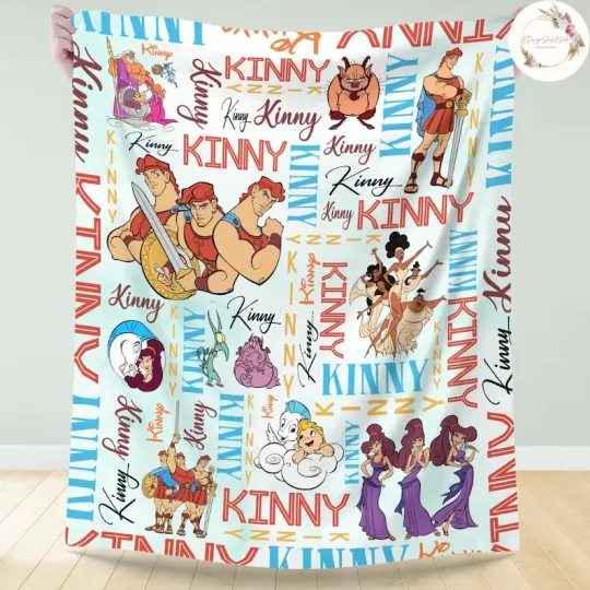 Discover Personalized Mythology Hero Flannel Blanket Custom Name Birthday Gift