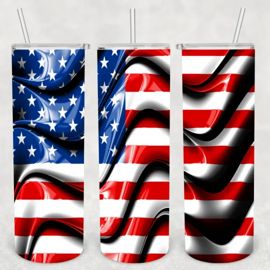 Discover Americana  20oz Insulated Tumbler with Lid and Straw