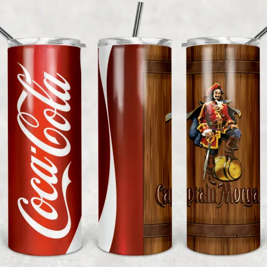 Discover Captain Morgan & Coke 20oz Insulated Tumbler with Lid and Straw
