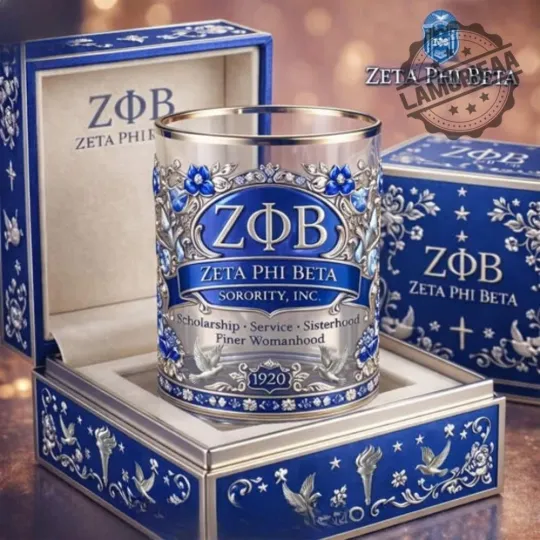 Discover Zeta Phi Beta Whiskey Glass