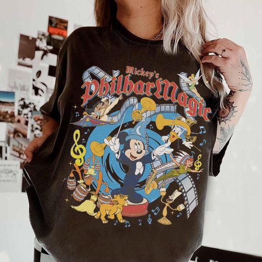 Discover Retro Mickeys PhilharMagic Shirt, Magic Kingdom Fantasy Tee