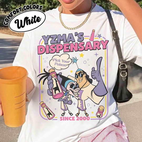 Discover Krock and Yzma Secret Lab Shirt, Yzma's Dispensary Pick Your Poison Tee