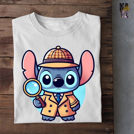 Discover Stitch Holmes Shirt, Disney Stitch Shirt, Dedective Stitch Shirt, Disney Shirt, Disney Trip Shirt