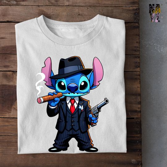 Stitch Montana Shirt, Scarface Stitch Shirt, Tony Montana Shirt, Gangster Inspired Shirt