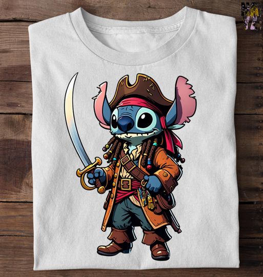 Discover Stitch Sparrow Shirt, Disney Stitch Shirt, Pirate Stitch Shirt, Pirate Inspired T-shirt