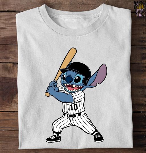 Discover Stitch Baseball Shirt, Disney Stitch Baseball Tee, Major League Baseball Shirt