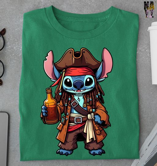 Discover Stitch Sparrow Shirt, Disney Stitch Shirt, Pirate Stitch Shirt, Pirate Inspired T-shirt