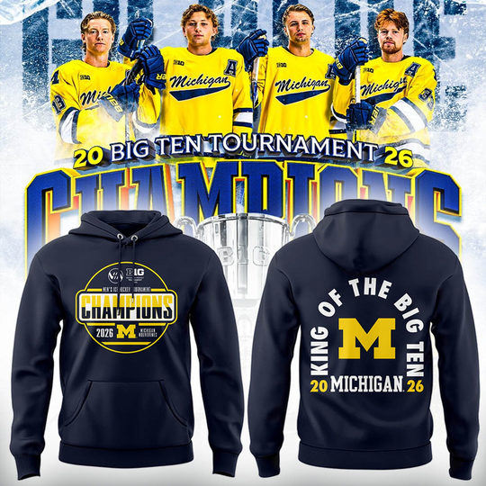 Discover Michigan Hockey Tournament Champions 2026 Premium Hoodie