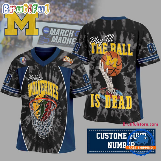 Discover Custom Number Michigan Wolverines 2026 March Madness Basketball Jersey Shirt