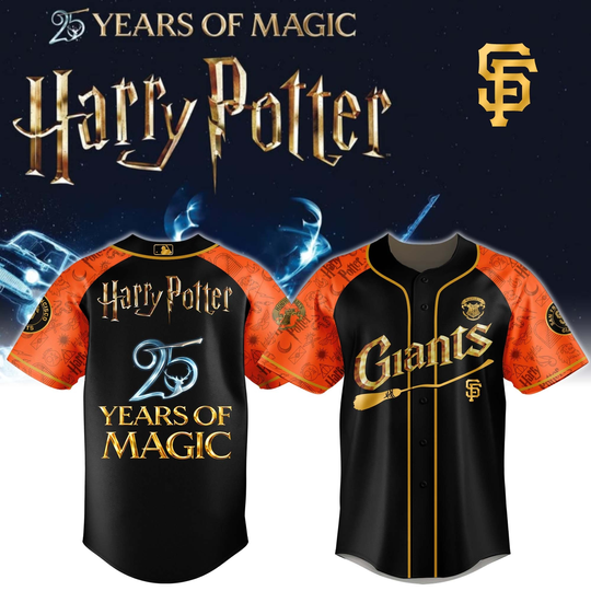 San Francisco Giants Harry Potter 25 Years Of Magic Game Night 2026 Special Edition Jersey