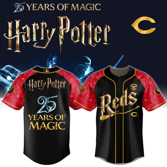 Cincinnati Reds Harry Potter 25 Years Of Magic Game Night 2026 Special Edition Jersey