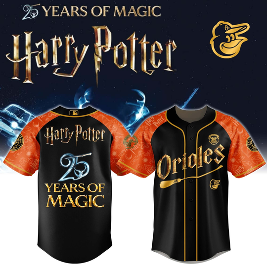 Baltimore Orioles Harry Potter 25 Years Of Magic Game Night 2026 Special Edition Jersey