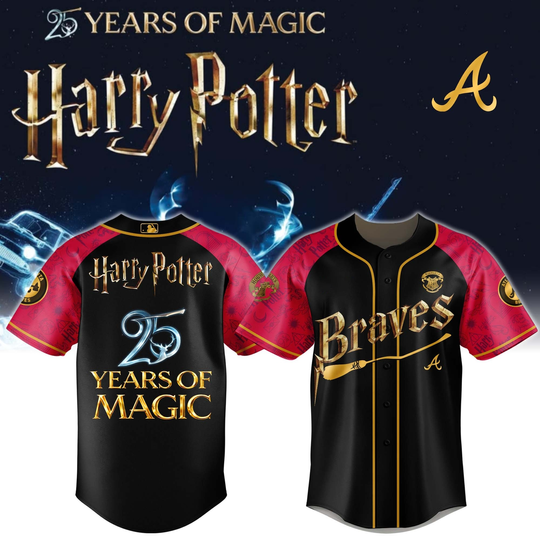 Atlanta Braves Harry Potter 25 Years Of Magic Game Night 2026 Special Edition Jersey