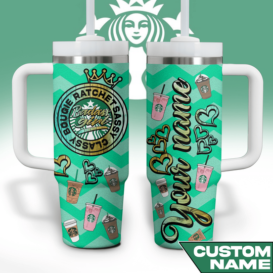 Discover Starbucks Coffee Custom Name Cup 40 oz Tumbler With Handle