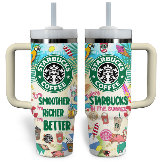 Starbucks Coffee Cup 40 oz Tumbler With Handle