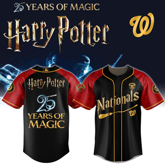 Washington Nationals Harry Potter 25 Years Of Magic Game Night 2026 Special Edition Jersey
