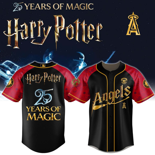 Los Angeles Angels Harry Potter 25 Years Of Magic Game Night 2026 Special Edition Jersey