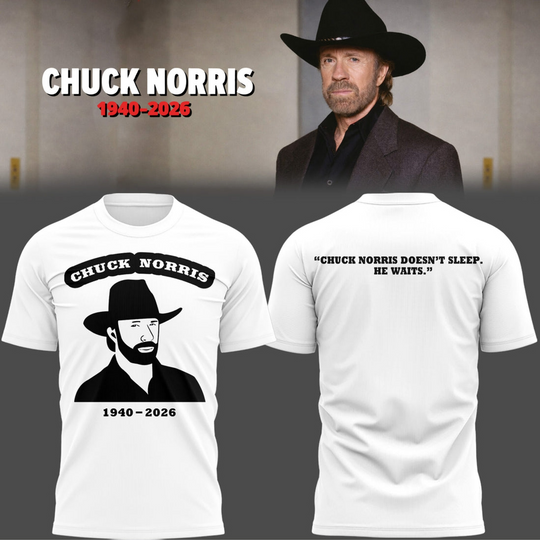 In Loving Memory Chuck Norris Tribute Graphic T-Shirt