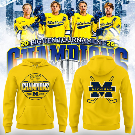 Discover Michigan Hockey Tournament Champions 2026 Premium Hoodie