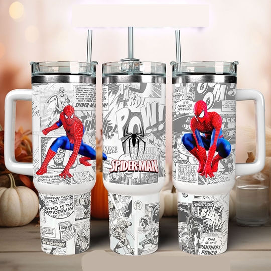 Marvel Comics Spiderman Tumbler 40 oz with Tumbler