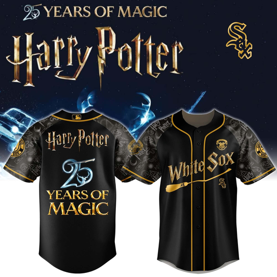 Chicago White Sox Harry Potter 25 Years Of Magic Game Night 2026 Special Edition Jersey