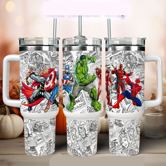 Discover Marvel Comics Tumbler 40 oz with Tumbler