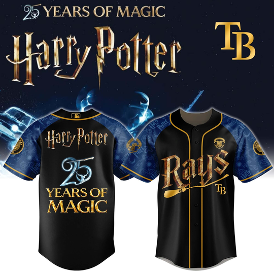 Tampa Bay Rays Harry Potter 25 Years Of Magic Game Night 2026 Special Edition Jersey