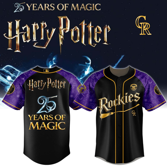 Discover Colorado Rockies Harry Potter 25 Years Of Magic Game Night 2026 Special Edition Jersey