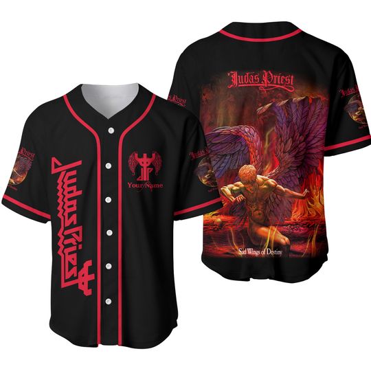 Judas Priest Sad Wings of Destiny Baseball Jersey Custom Name