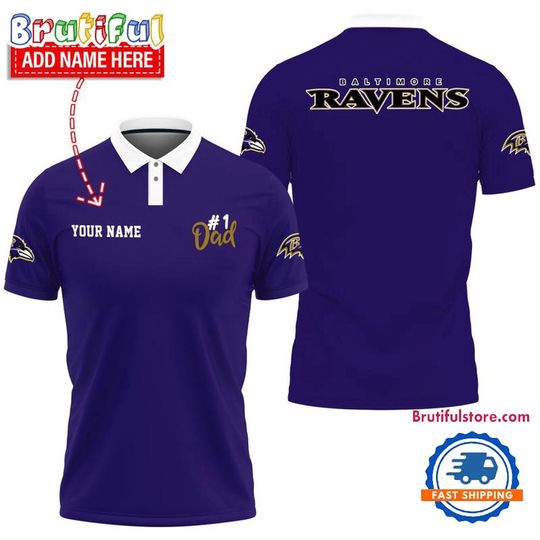 Baltimore Ravens Father’s Day Polo Shirts