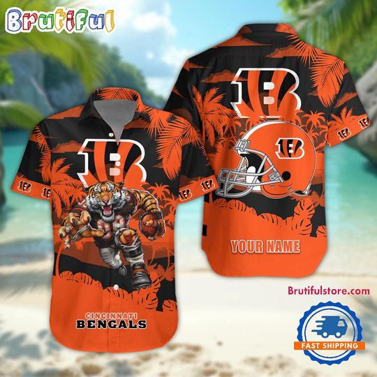 Discover Cincinnati Bengals Football Mascot Summer Hawaiian Shirt