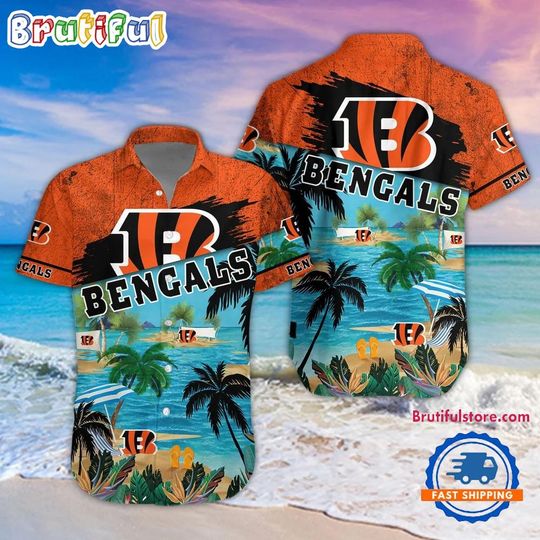 Discover Cincinnati Bengals Palm Tree Summer Beach Aloha Hawaiian Shirt