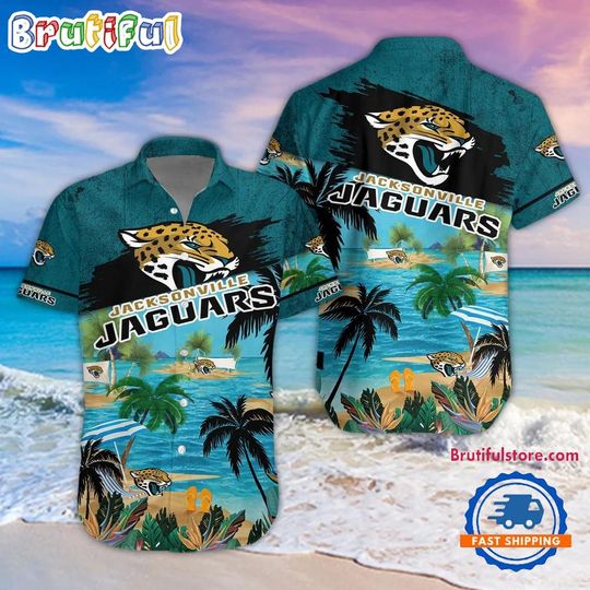 Jacksonville Jaguars Palm Tree Summer Beach Aloha Hawaiian Shirt