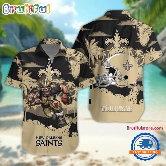 New Orleans Saints Football Mascot Summer Hawaiian Shirt
