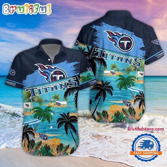 Tennessee Titans Palm Tree Summer Beach Aloha Hawaiian Shirt
