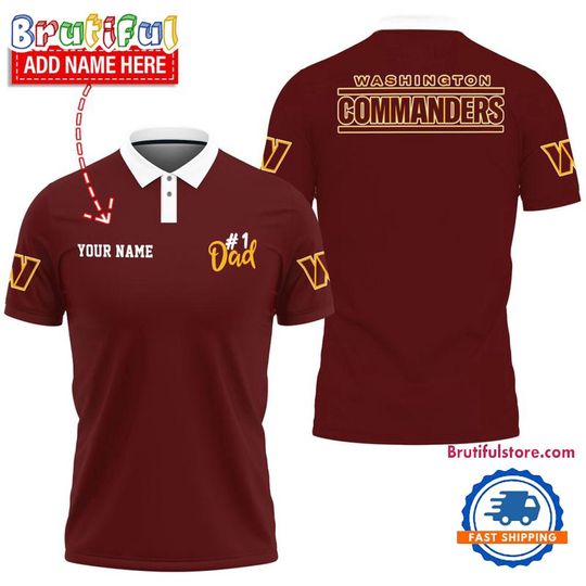 Discover Washington Commanders Father’s Day Polo Shirts