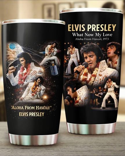 Elvis Presley Tumbler, Elvis Presley Coffee Tumbler, Rock And Roll Tumbler Cup, Gift For Elvis Fan