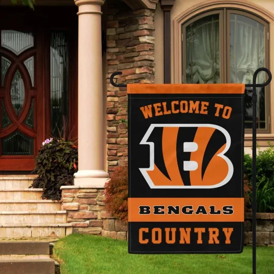 Discover Cincinnati Football Welcome Garden Flag