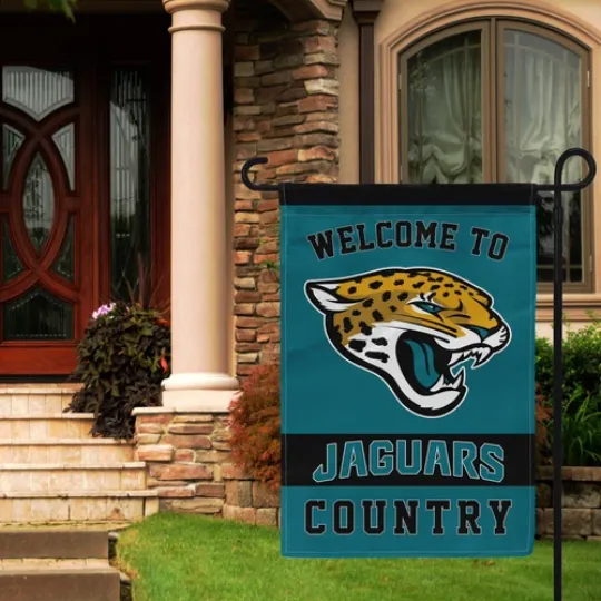 Discover Jacksonville Jaguars Welcome Garden Flag